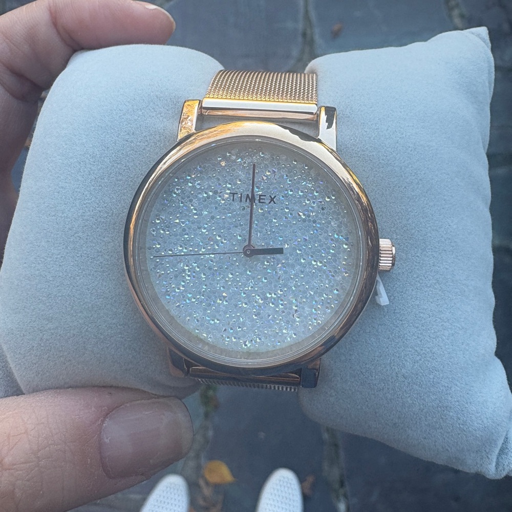 Timex Rose Gold Sparkle Watch